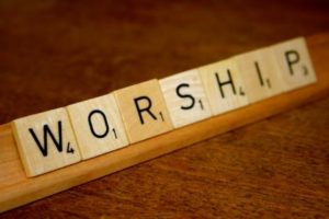 worship scrabble tiles